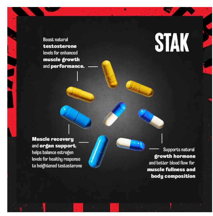 Animal Stak Natural Hormone Booster Tribulus Agmapure Astapure 21 Packets