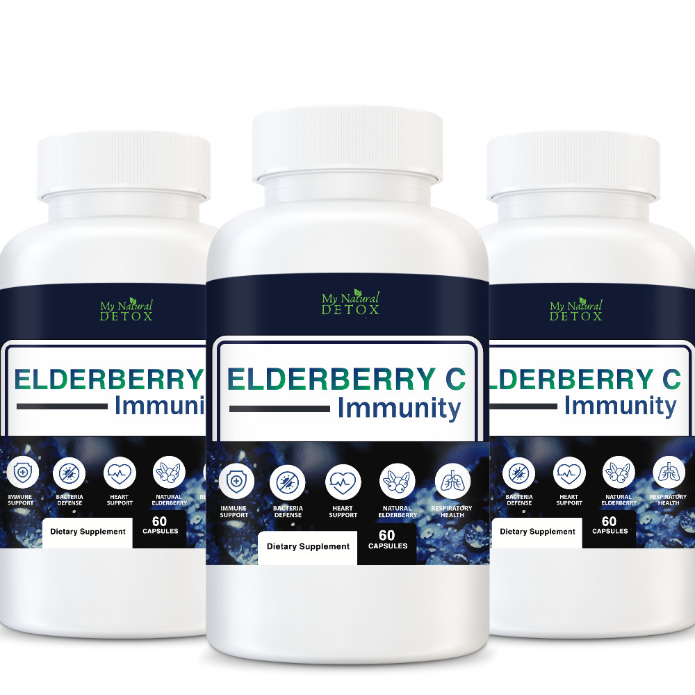 VITAMIN C**ZINC**ELDERBERRY 5 in 1 IMMUNE System BOOSTER & SUPPORT BEST SELLER!