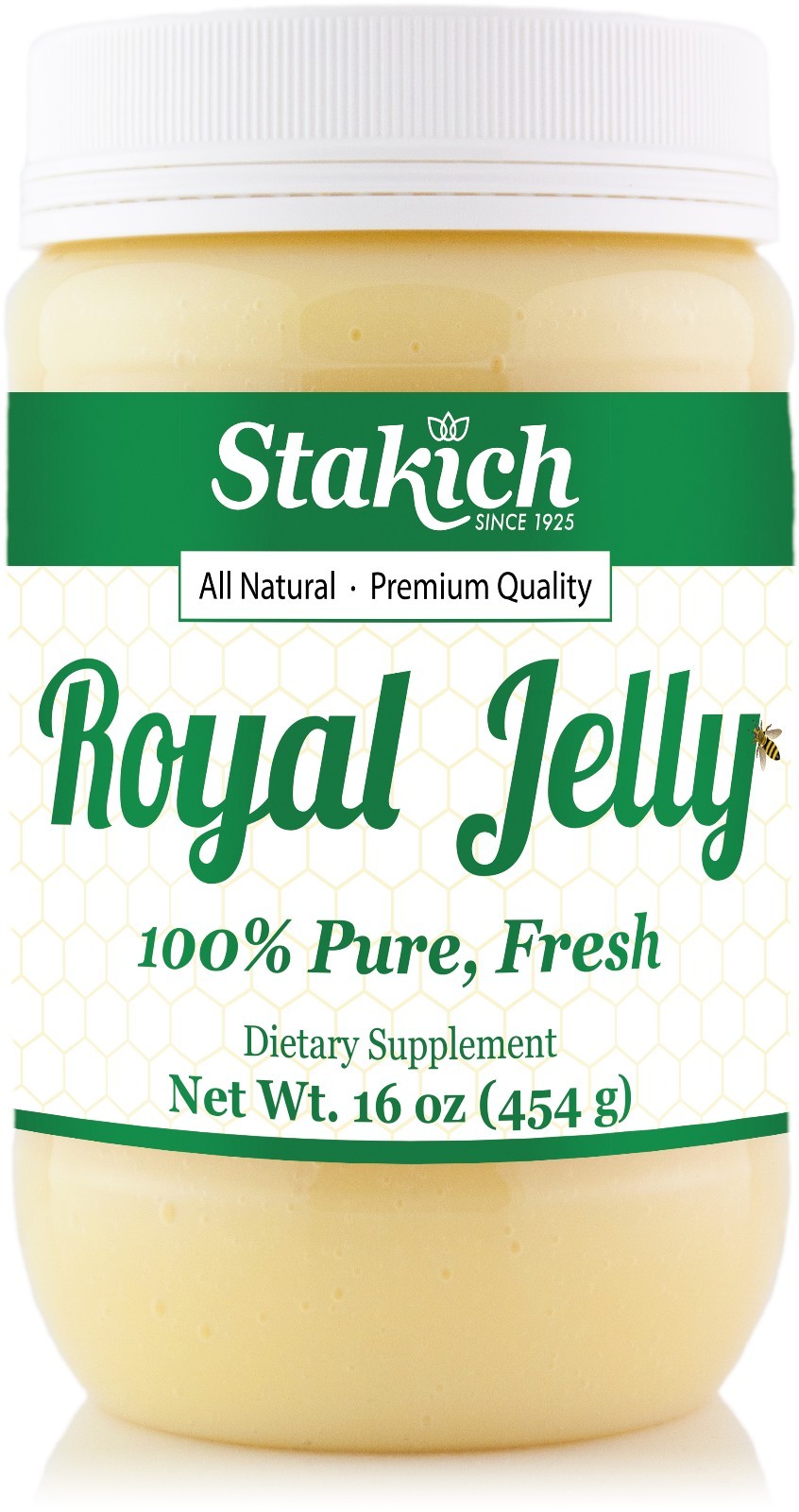 2 JARS OF 1 lb (32 oz) 100% PURE FRESH ROYAL JELLY NATURAL RAW BEE HIGH POTENCY