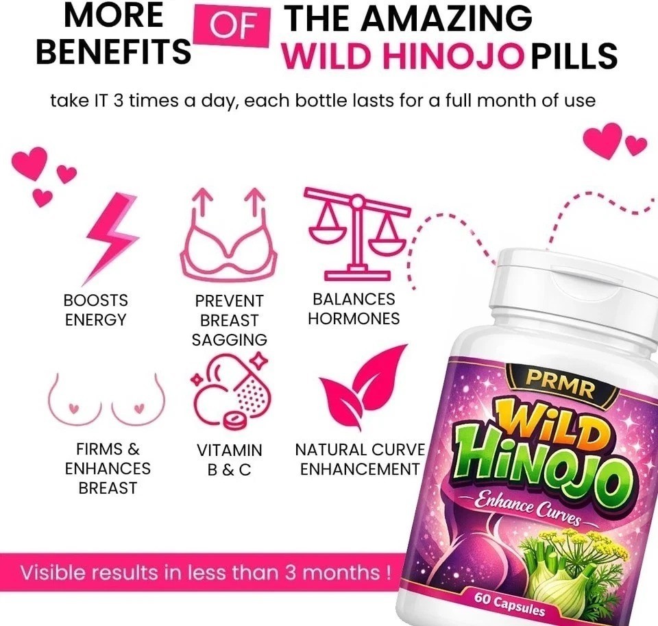 (PACK 3) Bigger Booty, Bust & HIPS – Aguaje + Maca + Wild Hinojo Pills 1 Month