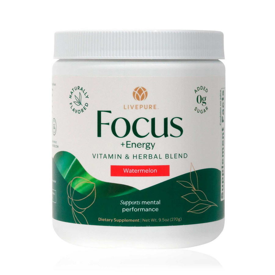 NEW 3X Live Pure Focus + Energy Tub, Watermelon EXP 2028