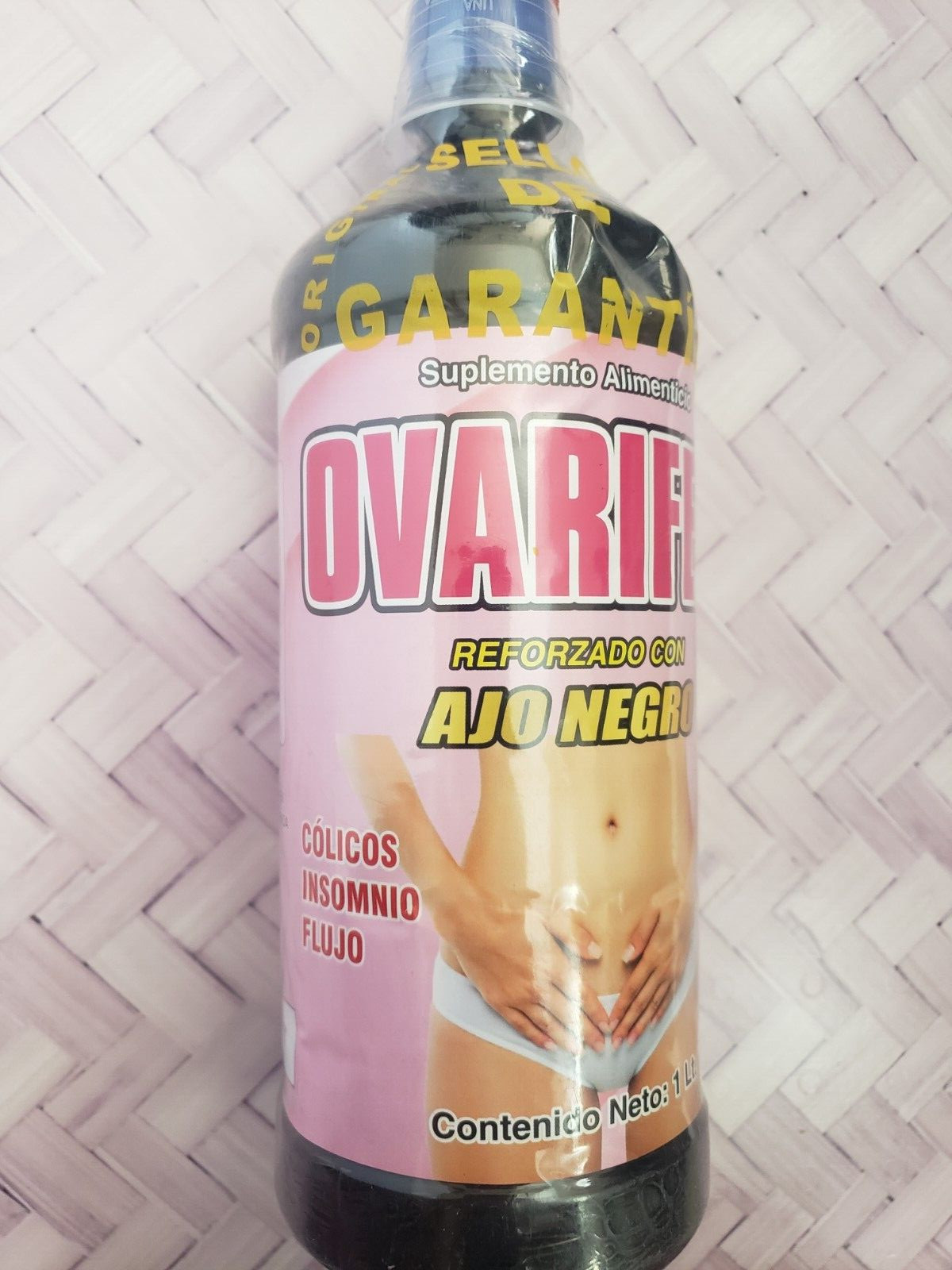 Ovarifem Reforzado con Ajo Negro Tonico 100% Natural 1 litro Suplemento