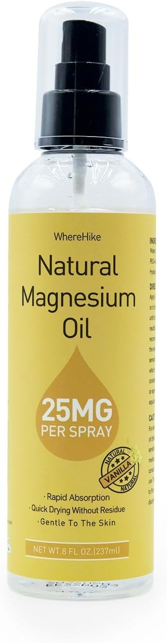 Magnesium Oil Spray – For Feet, Sleep & Muscle Relief, Vanilla