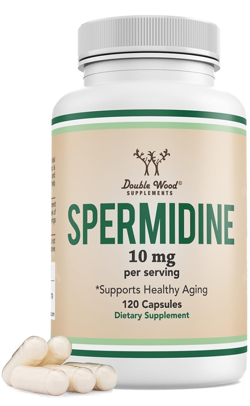 10mg Spermidine 120ct – Cellular Energy, Healthy Aging, Hair Skin & Nails Suppor