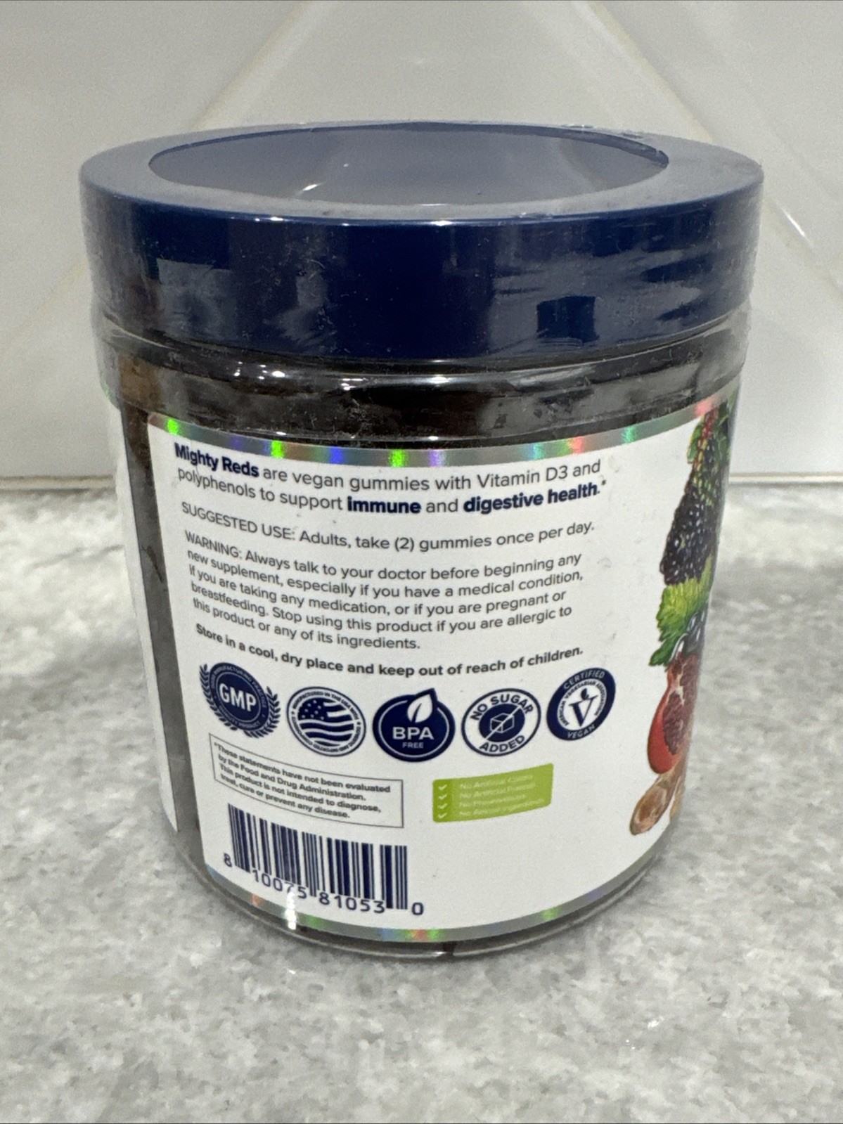 Gundry Mighty Reds Dietary Supplement Gummies 120 Gummies Count Berry Flavor