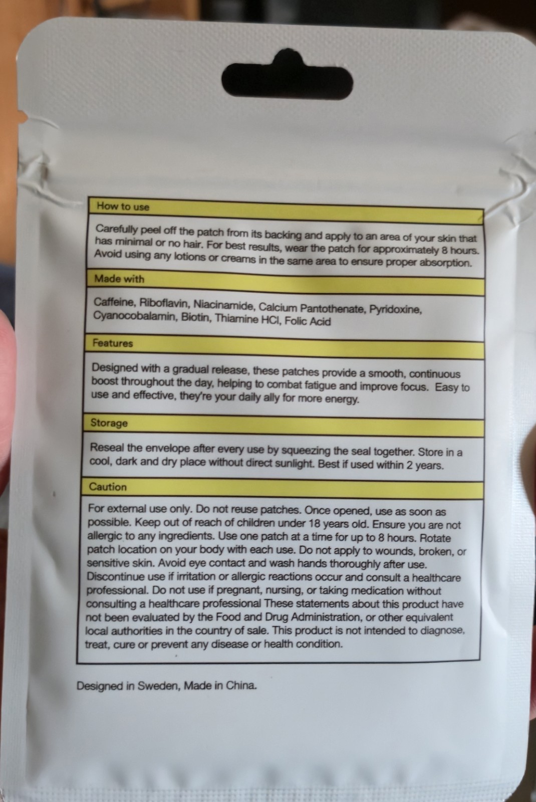 Extra Strong Energy Patches 30 Pack Brand New