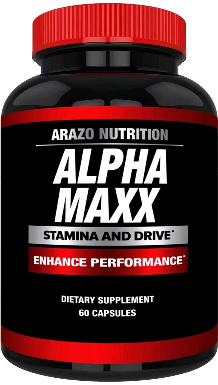 Arazo Nutrition Alphamaxx Health Supplement Ginseng Muira Puama Tribulus 60.D2