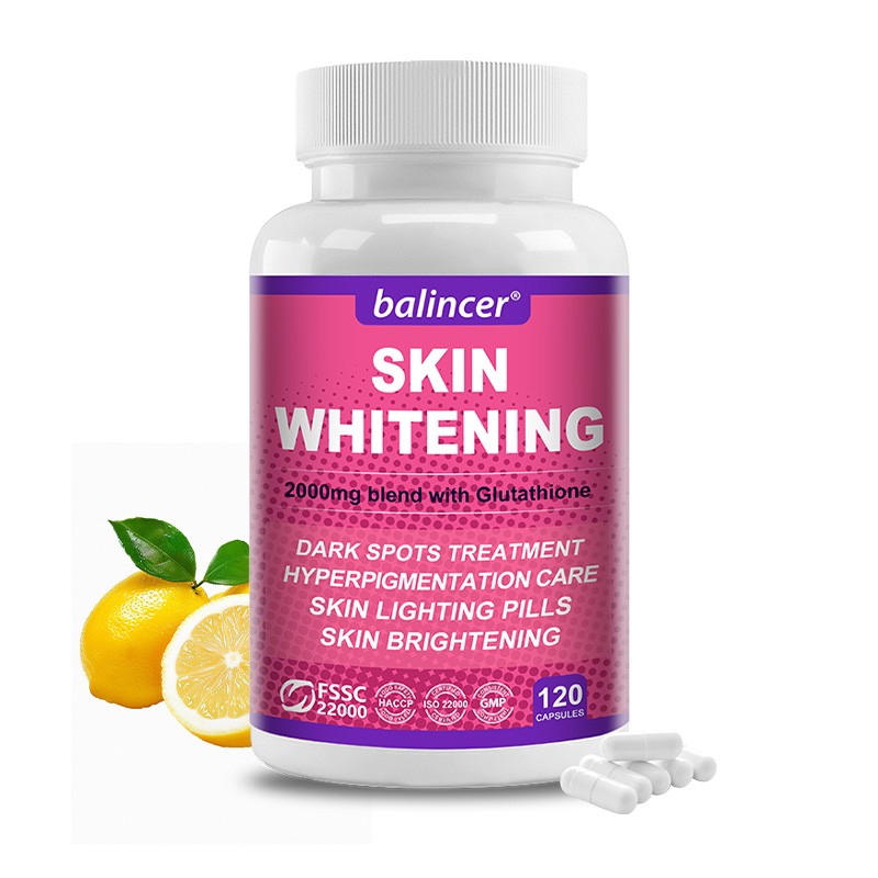 120ct L-Glutathione Capsules 2000MG Natural Anti-Aging Skin Whitening Supplement