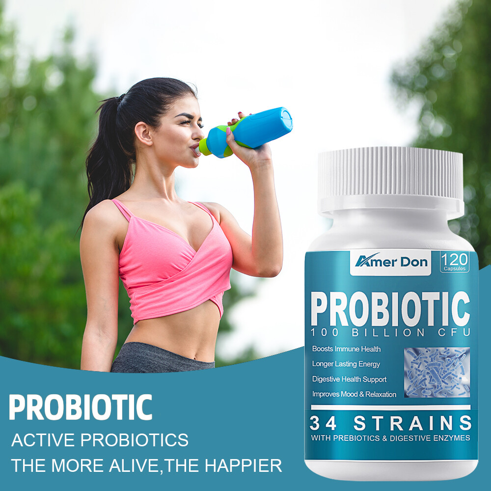 100 Billion CFU Probiotic with Digestive Enzymes for Immune & Gut Health Support