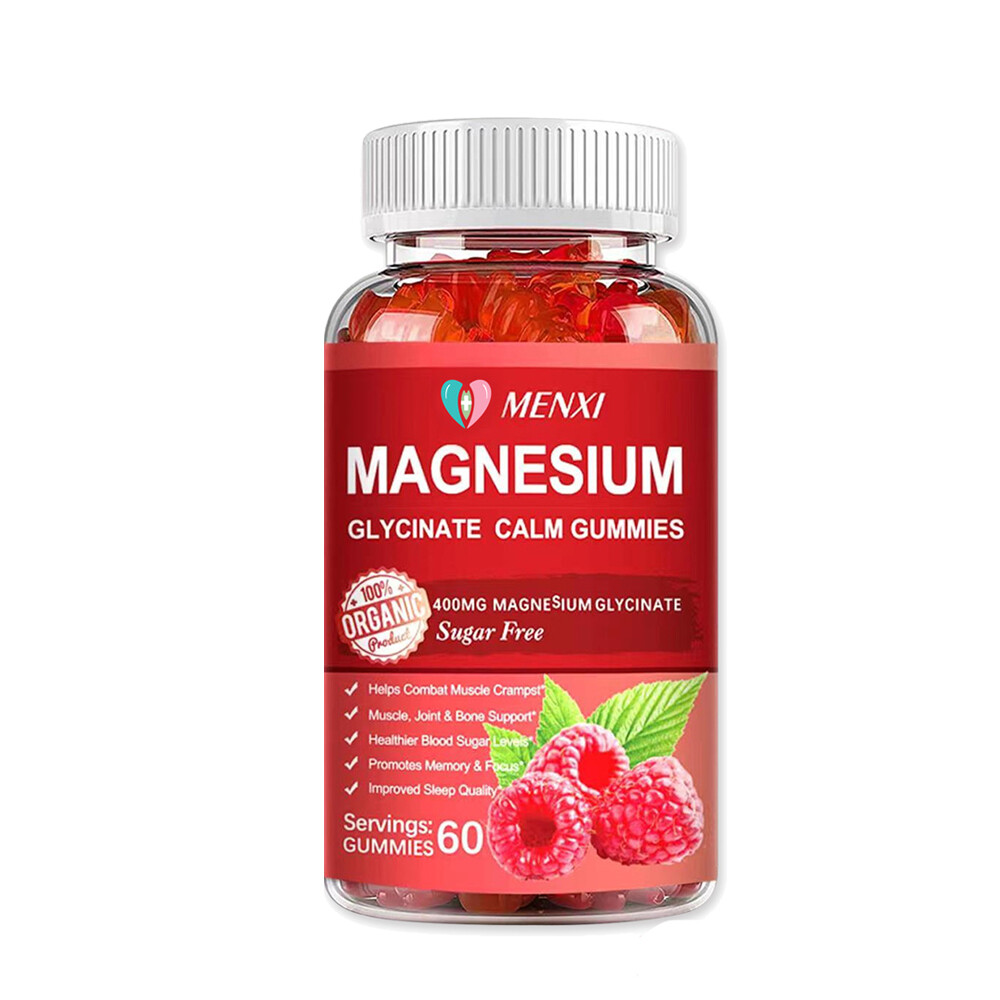 Magnesium Glycinate Gummies 400Mg For Bone, Heart, Muscle, Nervous System Health