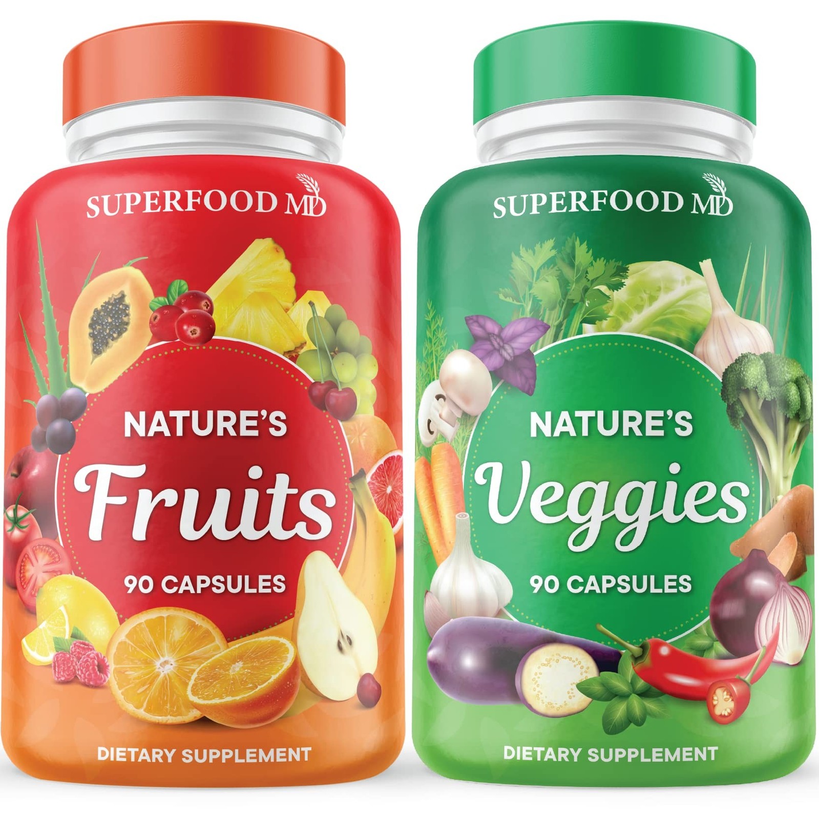 Superfood MD Fruits & Veggies Supplement – Whole Food Natural Superfoods – wi…