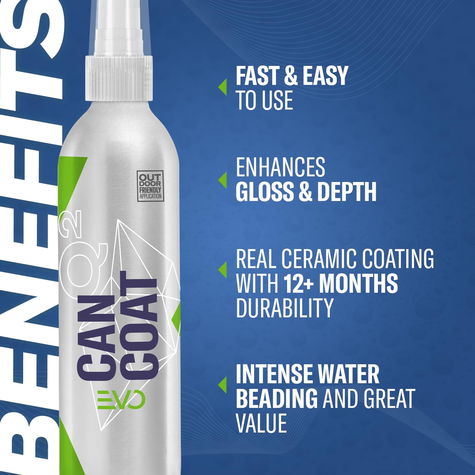 GYEON CanCoat EVO Spray Ceramic Coating DIY grade water beading gloss protect…