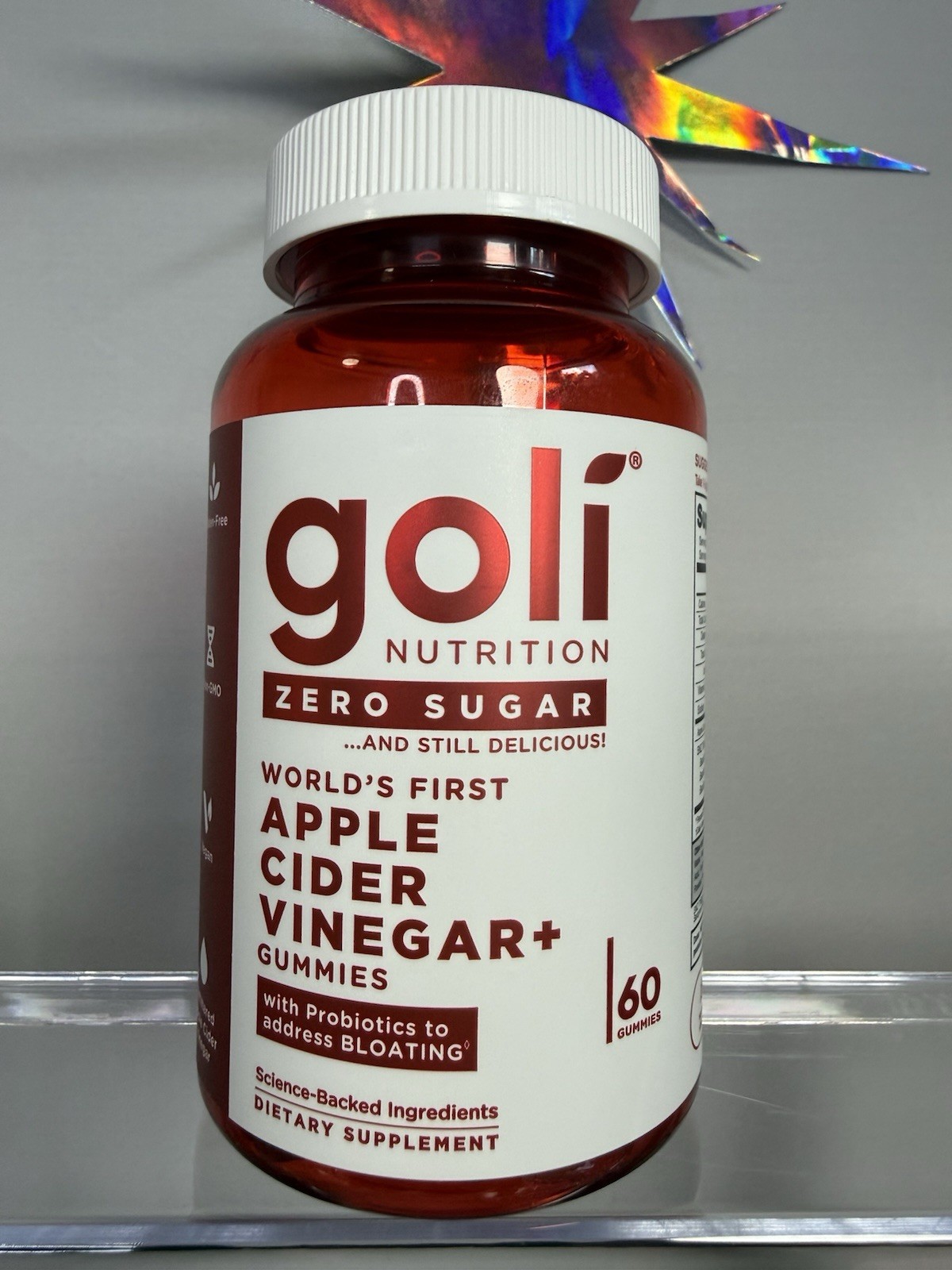 Goli Apple Cider Vinegar Gummy Vitamins – Vitamin B12, Gelatin-Free, Gluten-Free