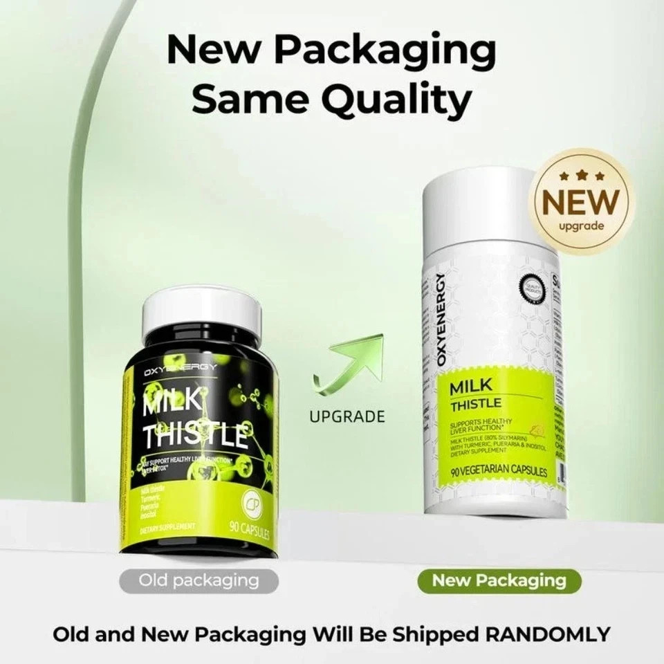 Oxyenergy Milk Thistle Liver Detox ,Colon Cleanse,Natural Support Liver Health