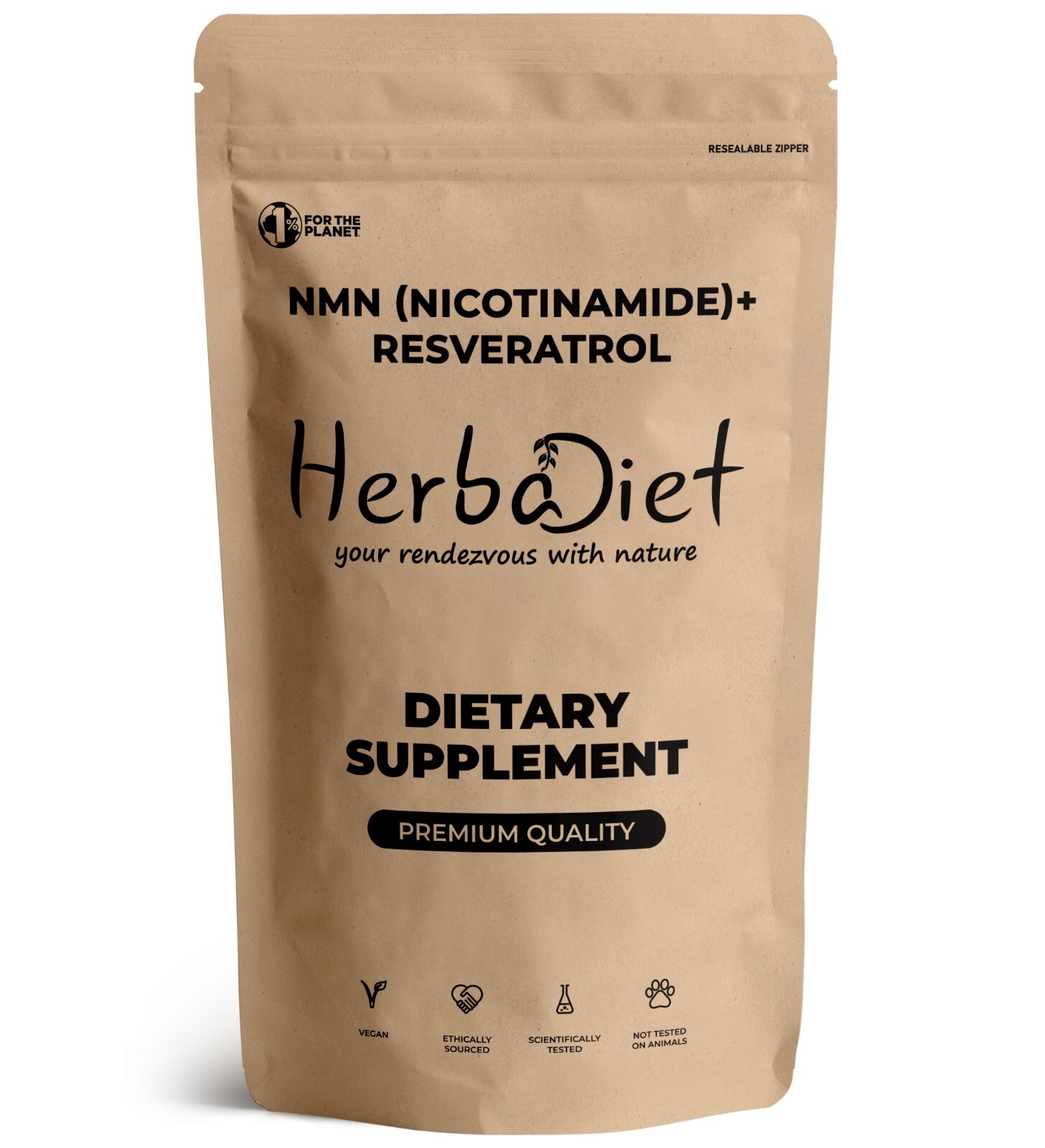 NM + Resveratrol NAD Supplement Nicotinamide Immune Support Energy Focus Boost