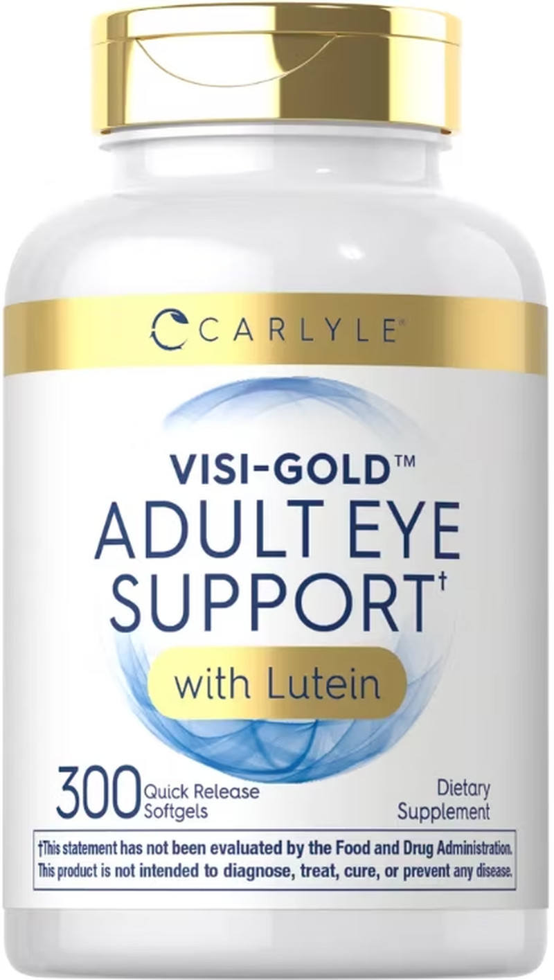 Adult Eye Support | 300 Capsules for Men and Women | by