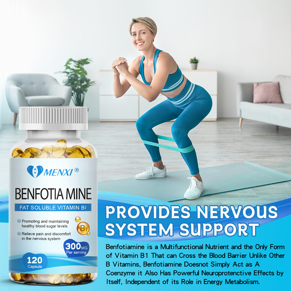 Benfotiamine 300mg 120 Veg Capsules Fat Soluble Thiamine Vitamin B1 No Stearates