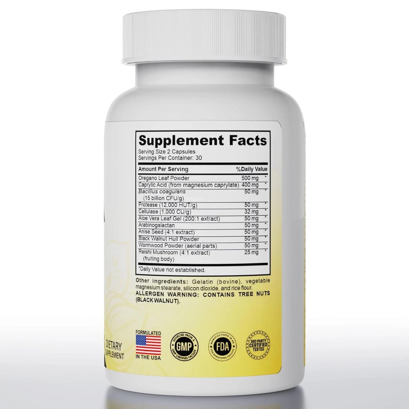 3 Pack Candida Cleanse 120 Capsules – Gut & Colon Support, Natural Herbs 2025