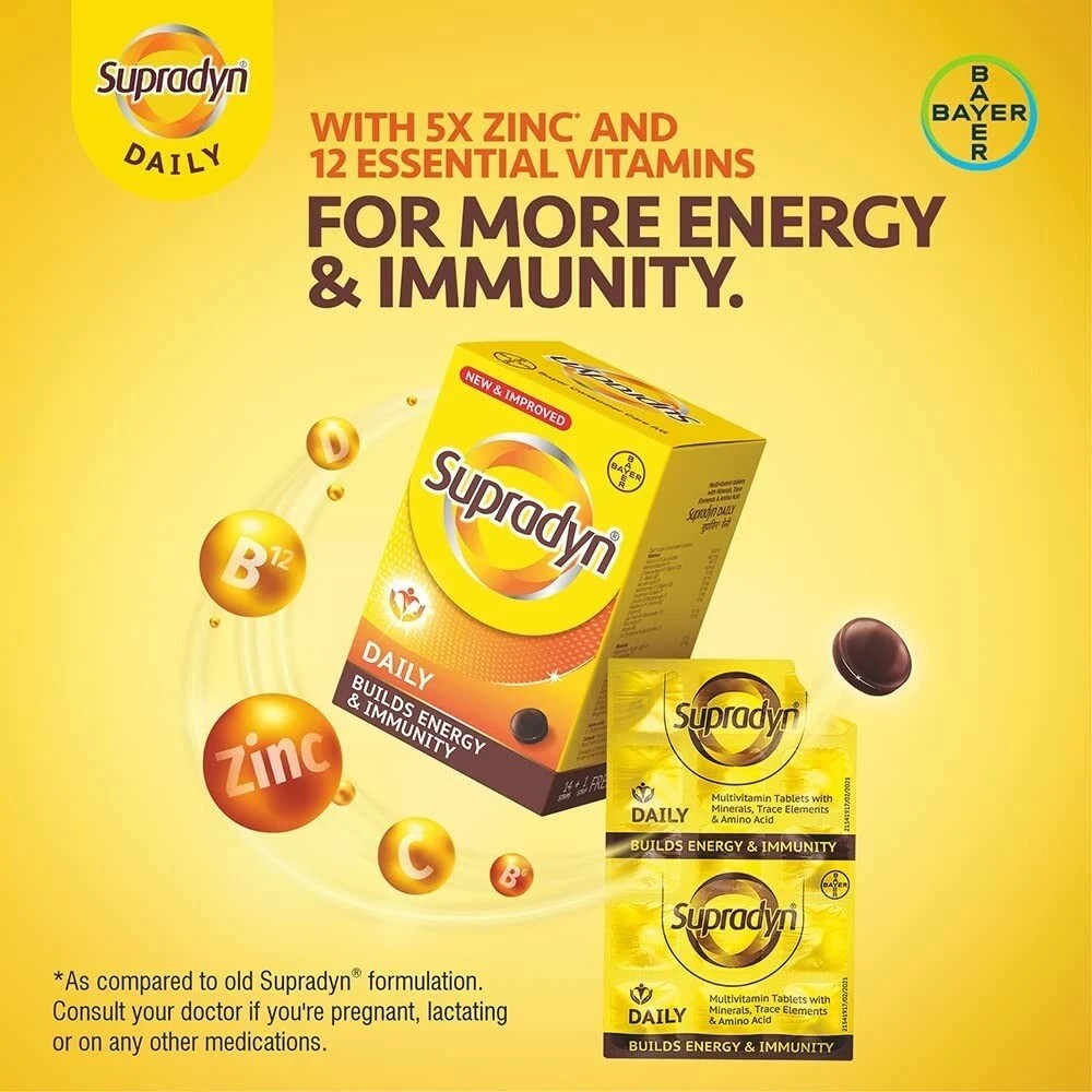 Supradyn Daily Multivitamin 100 Tablets