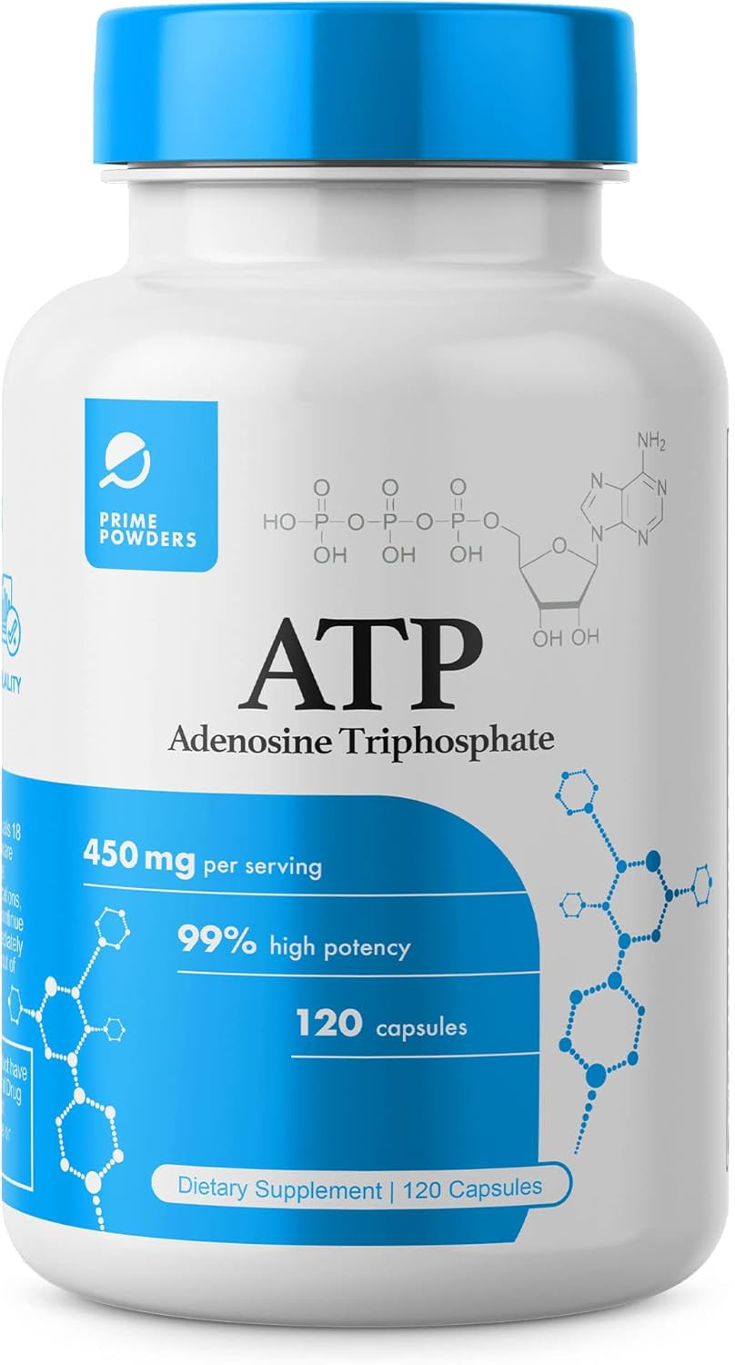 Prime Powders ATP Capsules – 120 Capsules – Adenosine Triphosphate Disodium -..