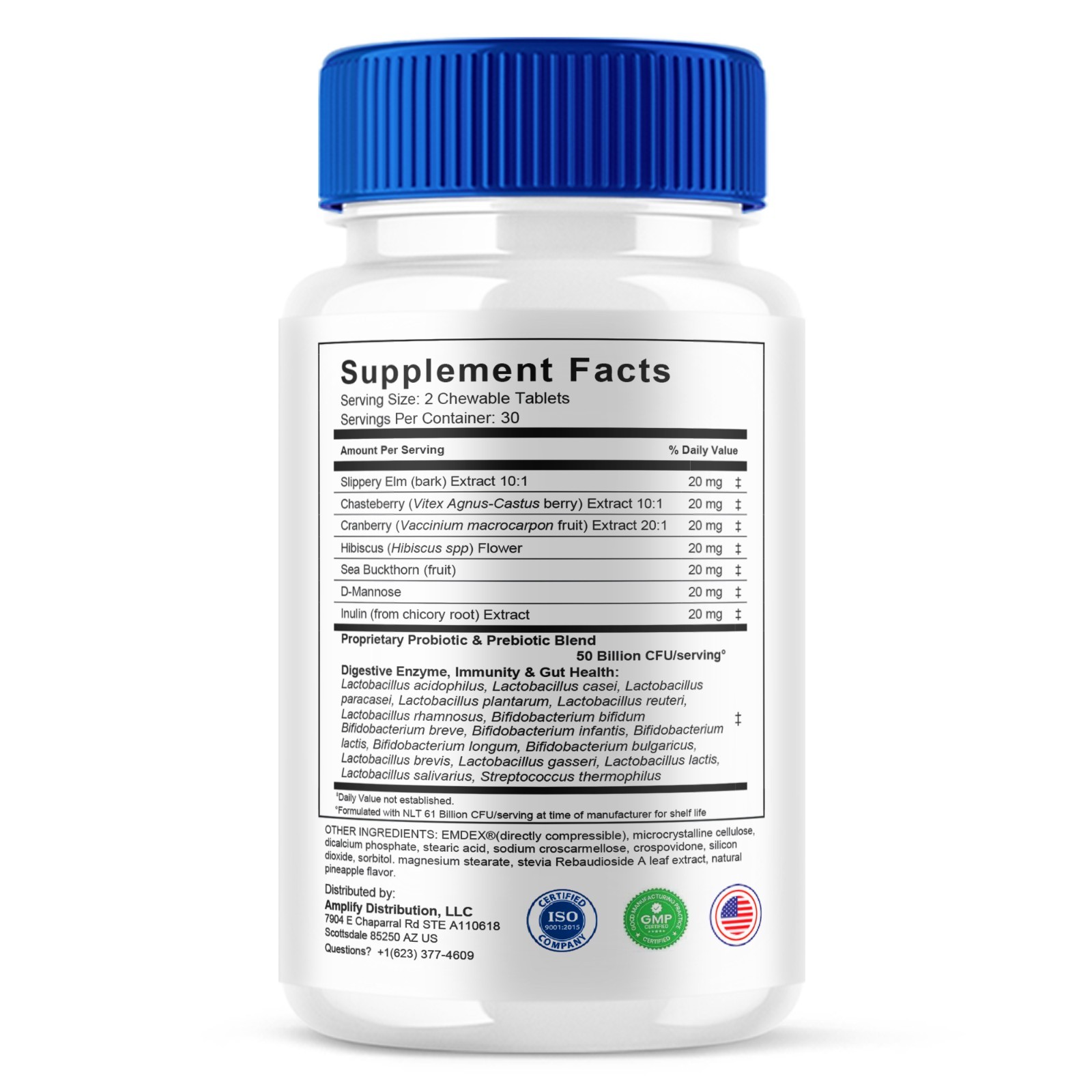 (2 Pack) Dentabiome Advanced, Denta Biome Daily Support Formula (120 Chewables)