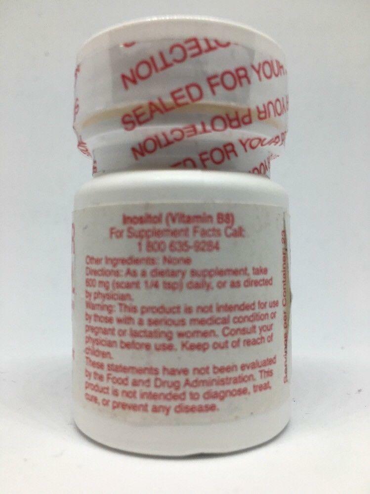 Vitamin B8 Super Inositol 💯% Powder Form (1/2) 0.5 OZ 14.15g 🌞 Sunshine Valley