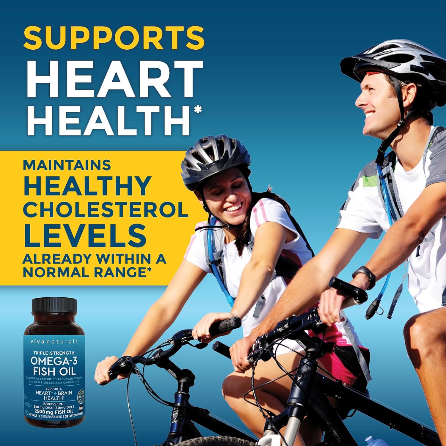 Triple Strength Omega 3 Fish Oil Supplement – 2500 Mg Fish Oil with Re-Esterifie