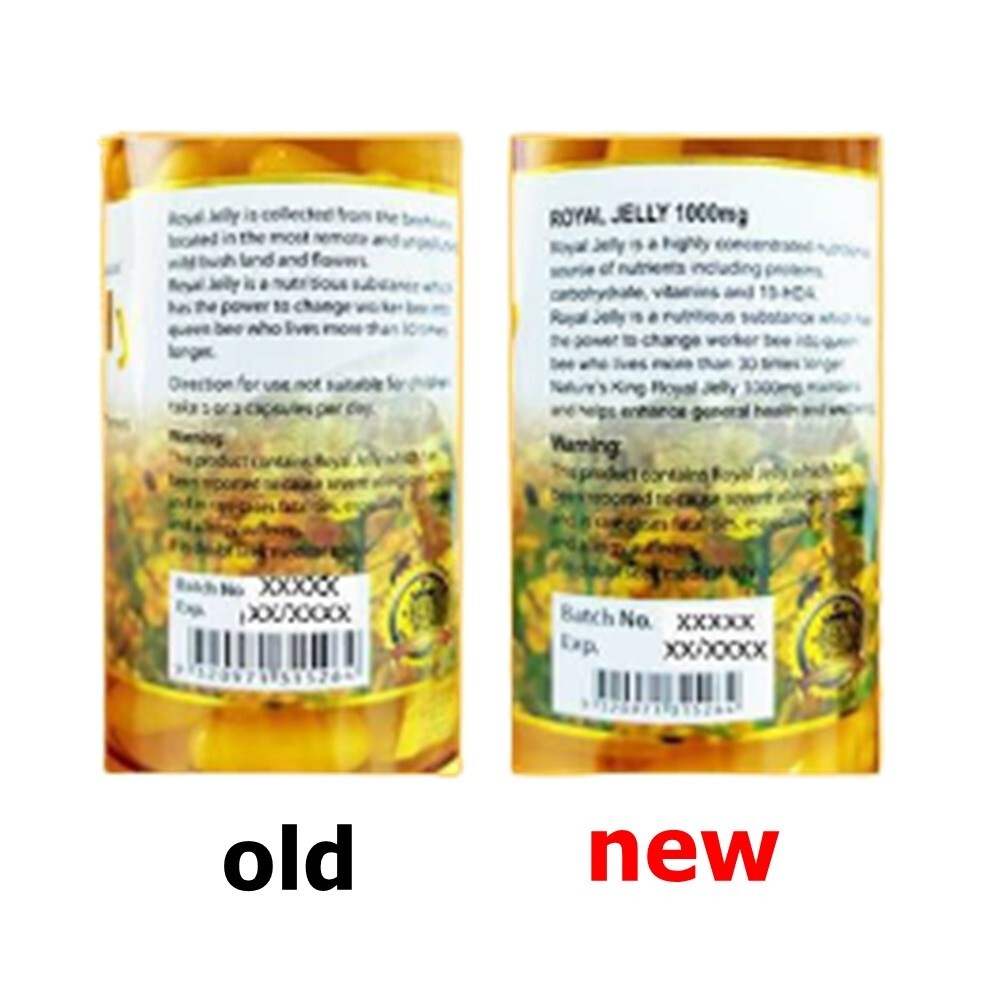 4X Nature’s King Royal Jelly 1000 mg Soft 100% Natural Australia 120 Capsules NE