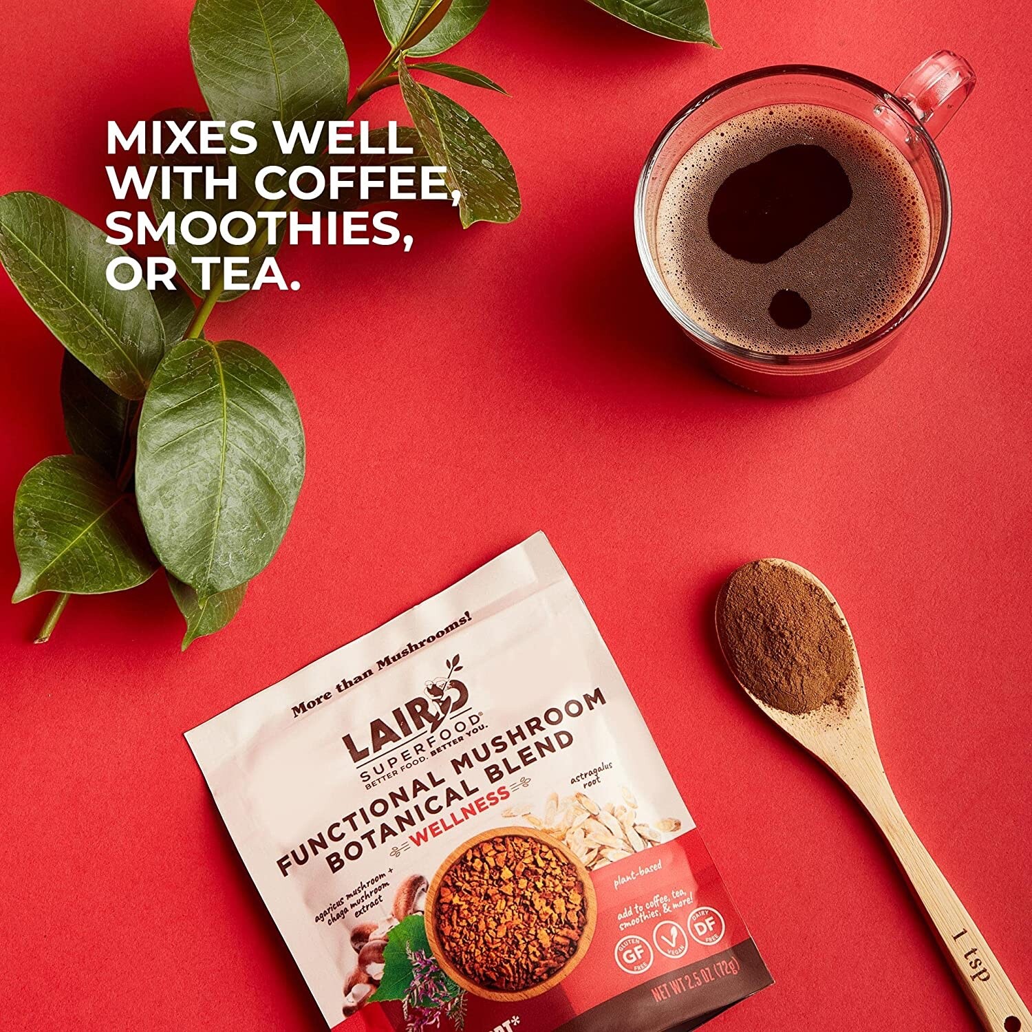 LAIRD FUNCTIONAL MUSHROOM BOTANICAL BLEND WELLNESS – 2.5 OZ.