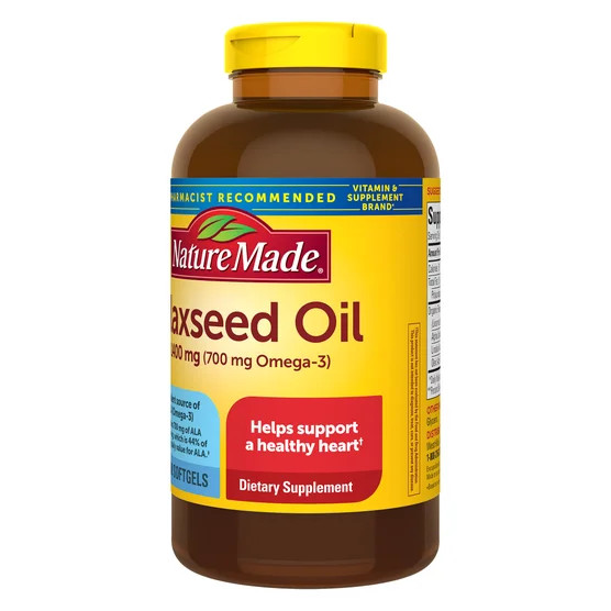 Nature Made Flaxseed Oil 1400 mg, 300 Softgels NEW