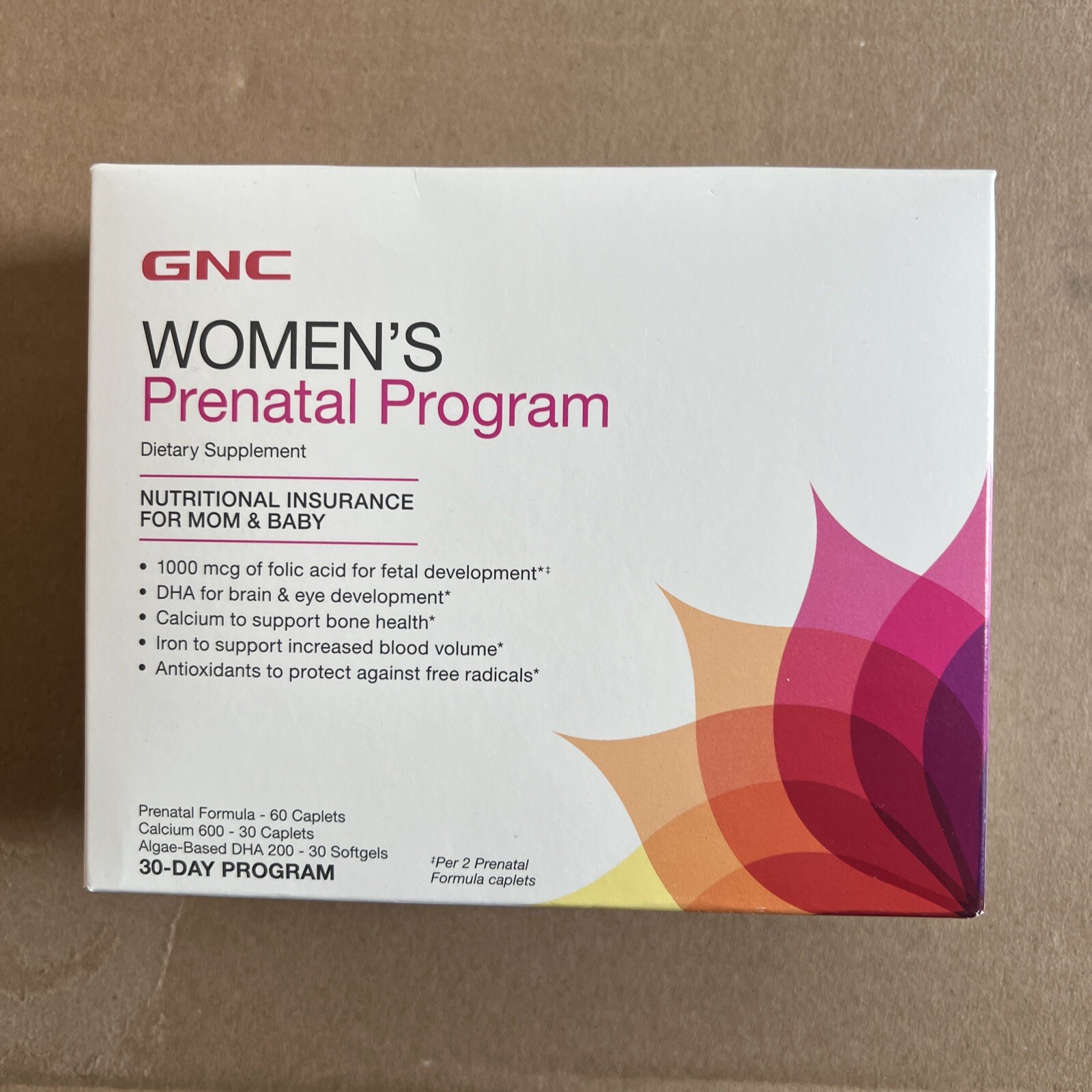 GNC Women’s PRENATAL 30 DAY PROGRAM ( 3 Bottle Set 30 Day Prog ) BEST BY 03/24