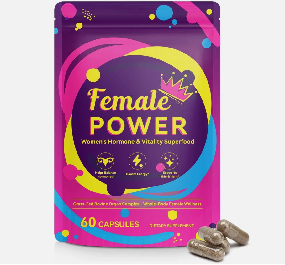 Beef Organ Supplement for Women, Natural Grass Fed Beef Liver Capsules, Hormone