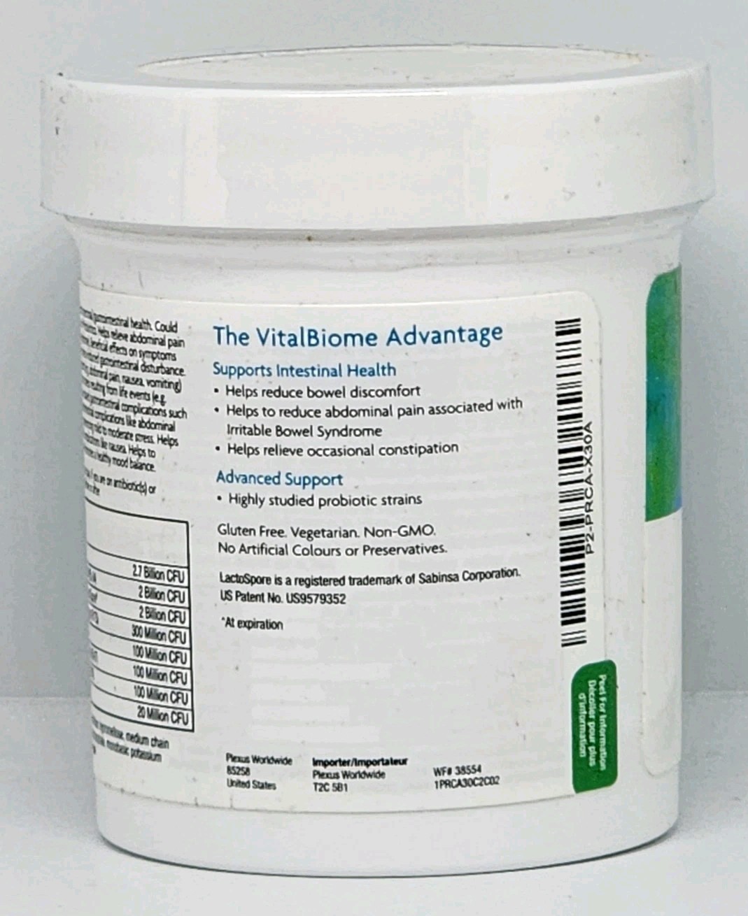 Plexus VitalBiome Probiotic Gut Microbiome Support New Sealed 30 Capsules