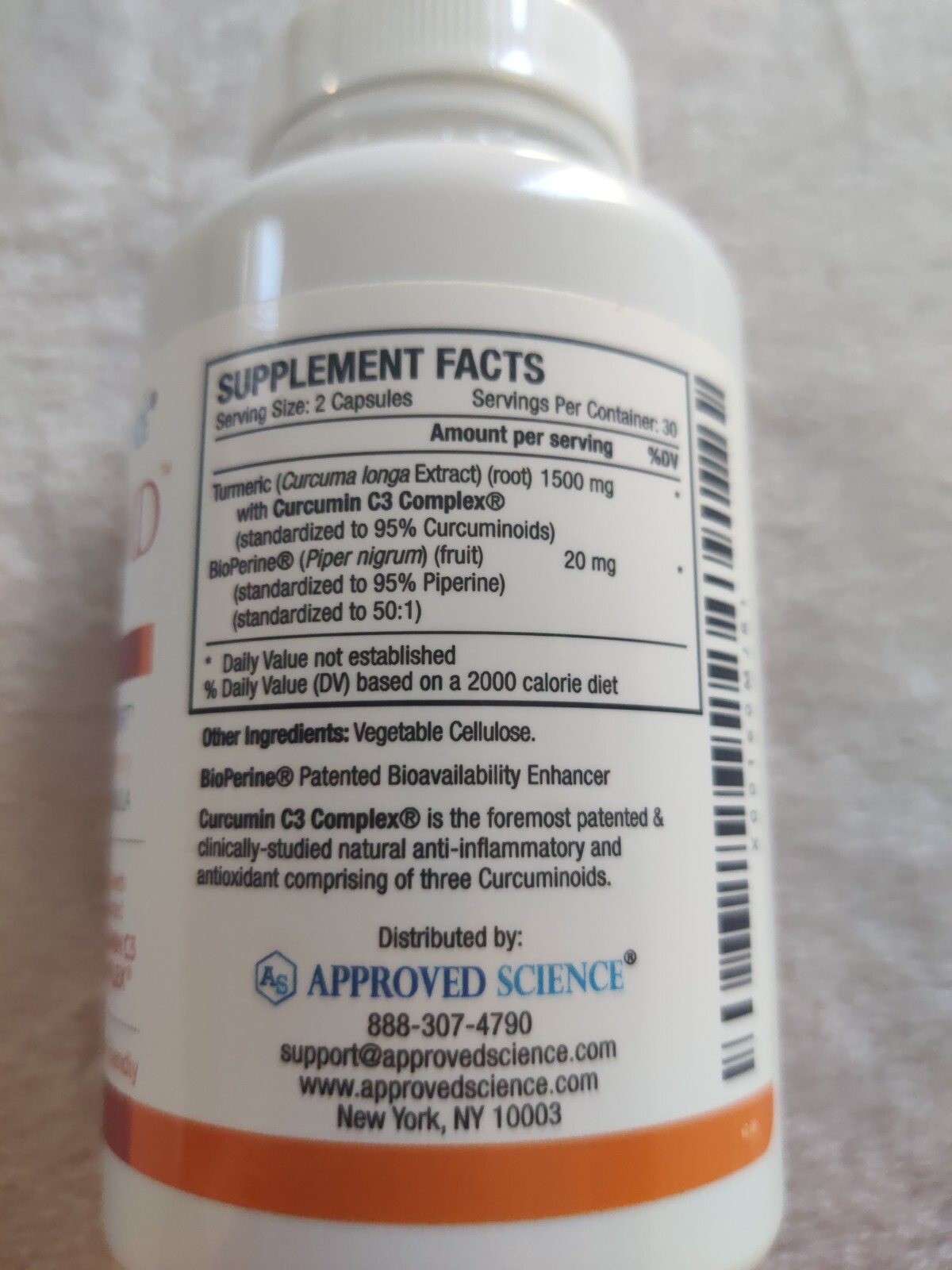 Approved Science Turmeric MD Plus Bioperine