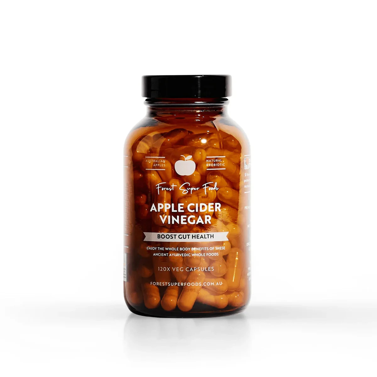 Forest Superfoods Australian Apple Cider Vinegar Capsules 500 mg – 120 ct