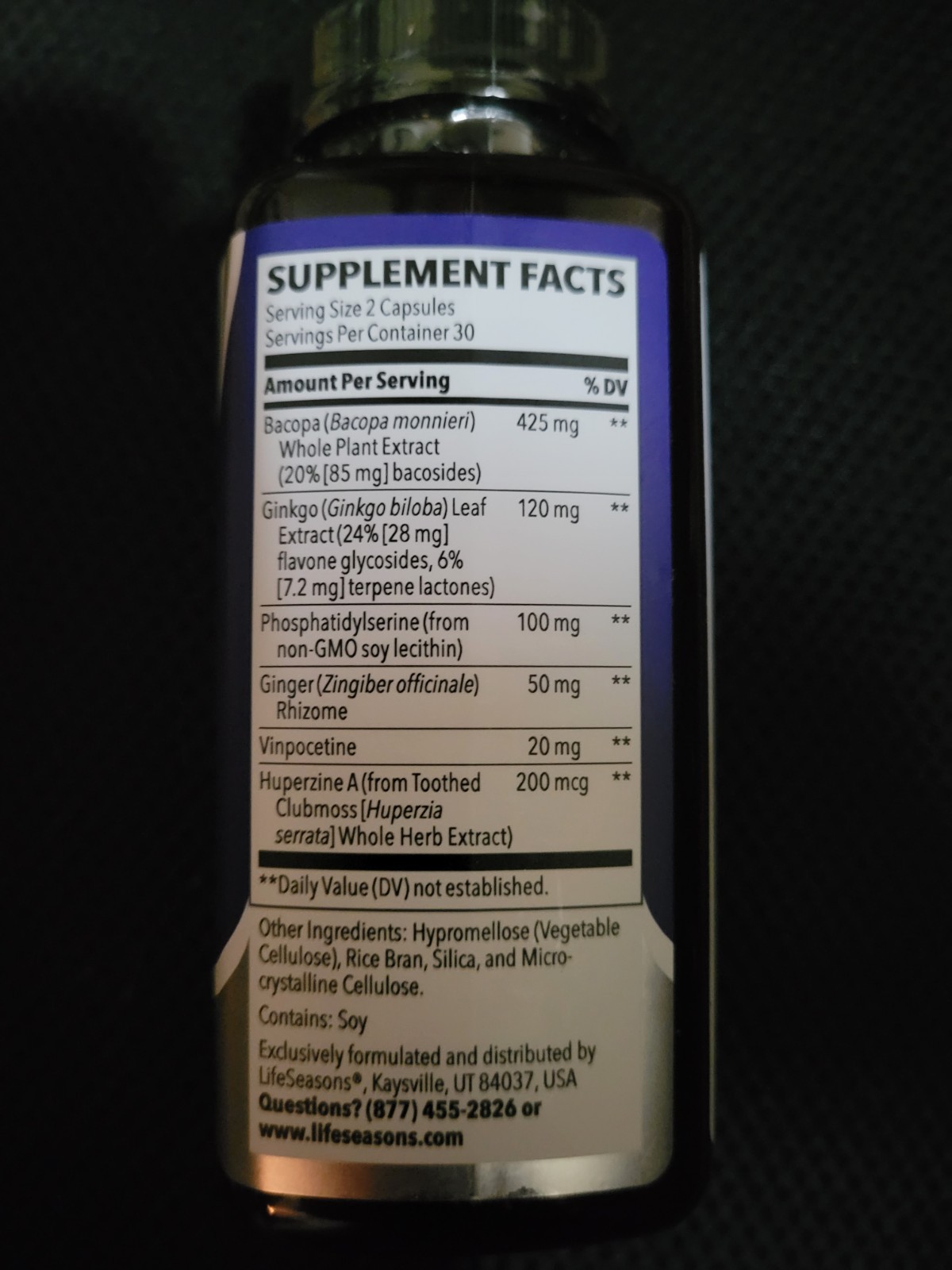 Life Seasons Clari-T Cognitive Support Capsule – 60 Count Exp. 10/28 Fast Ship
