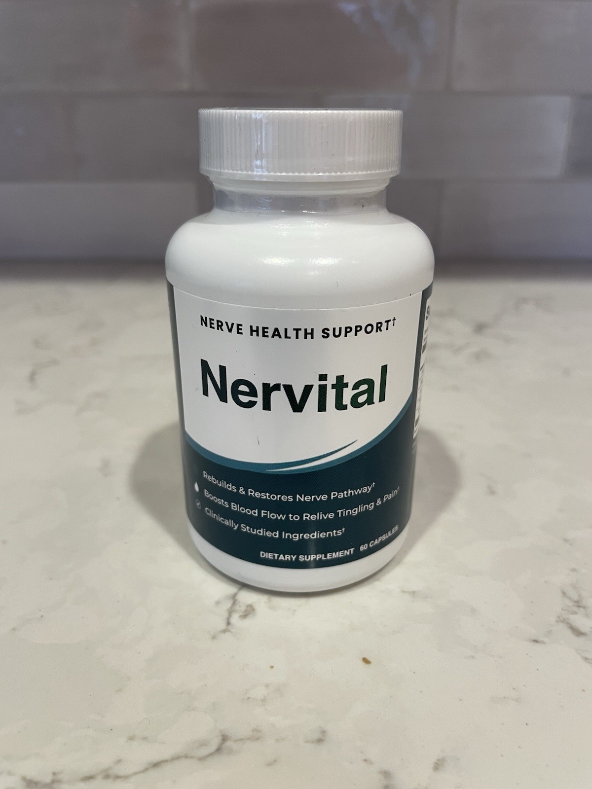 4 Nervital Nerve Health Support 60 Capsule Bottles Factory Sealed Exp 05/2028