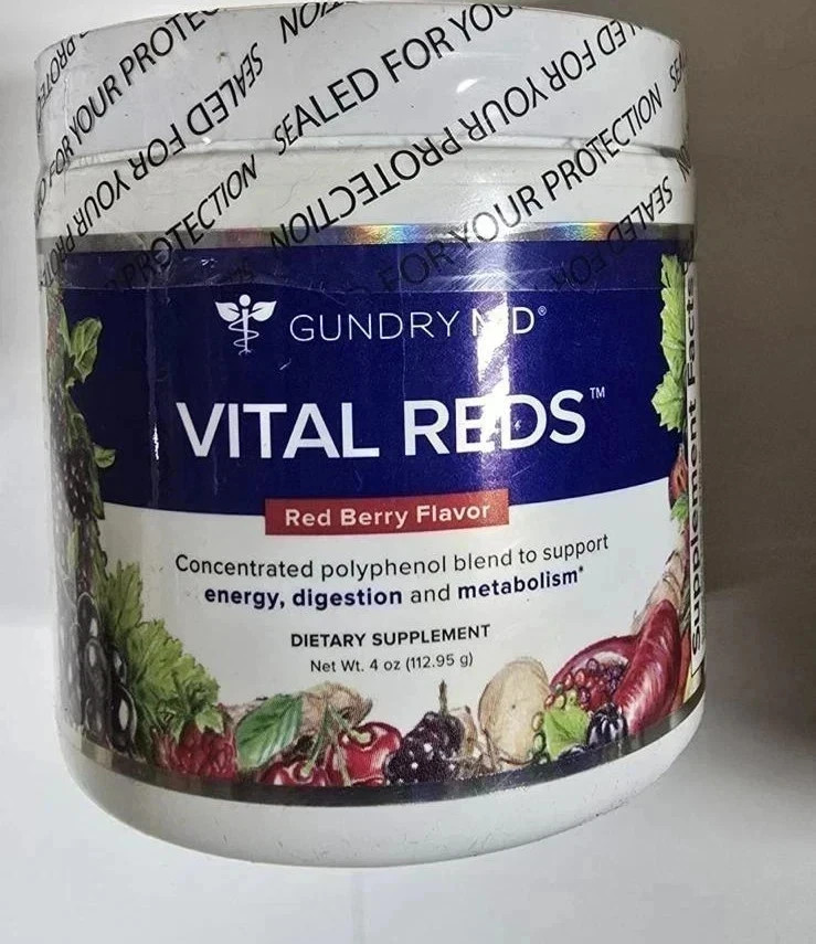 Vital Reds by Gundry MD – Polyphenol Blend – Supports Energy, Digestion – 1 Jar