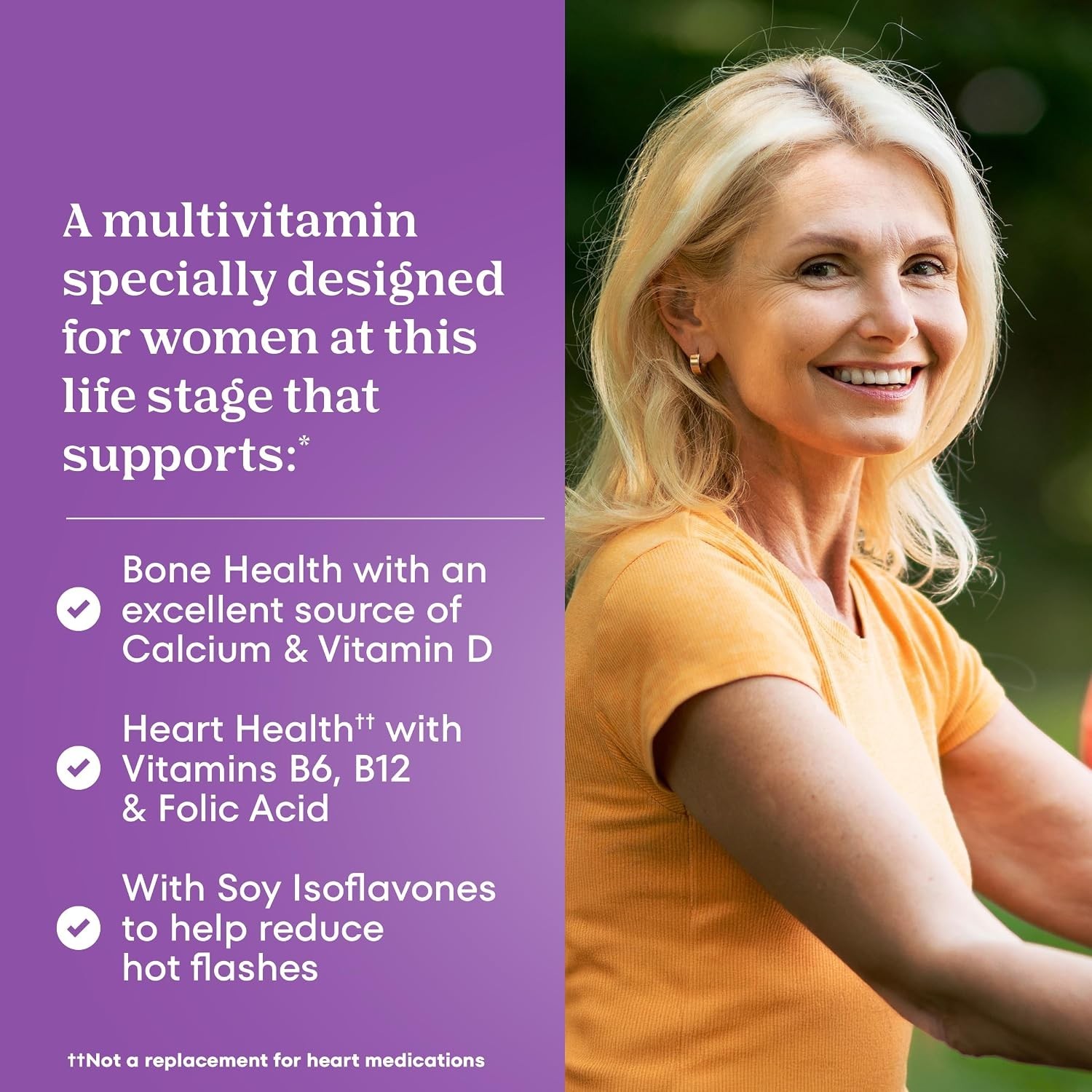 Women’s Menopause Multivitamin with Soy Isoflavones – 50 Count Support