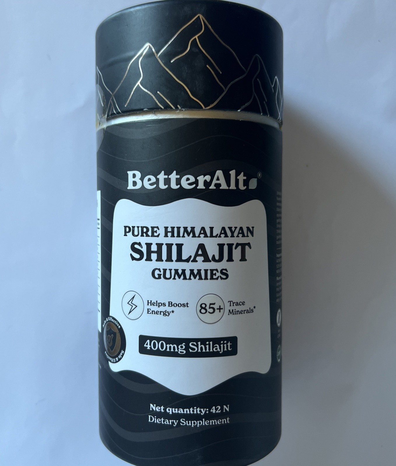 BetterAlt Pure Himalayan SHILAJIT GUMMIES 42 Count 400mg Shilajit exp.date 10/26