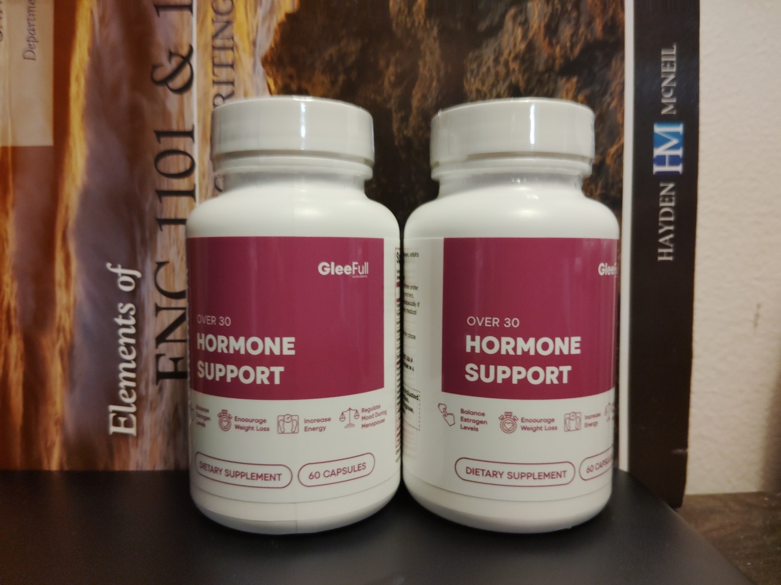 Over 30 Hormone Supp Menopause Supplement Women 2 Pack GleeFull, Hot Flashes
