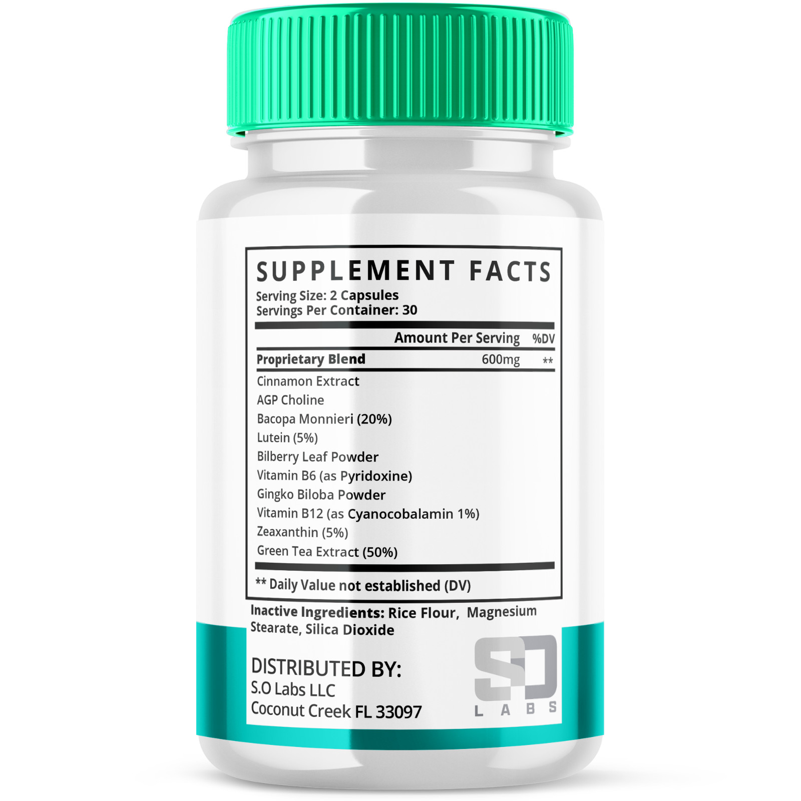 Sugar Balance Blood Flow and Health Support Pills 300 Capsules (5 Pack)