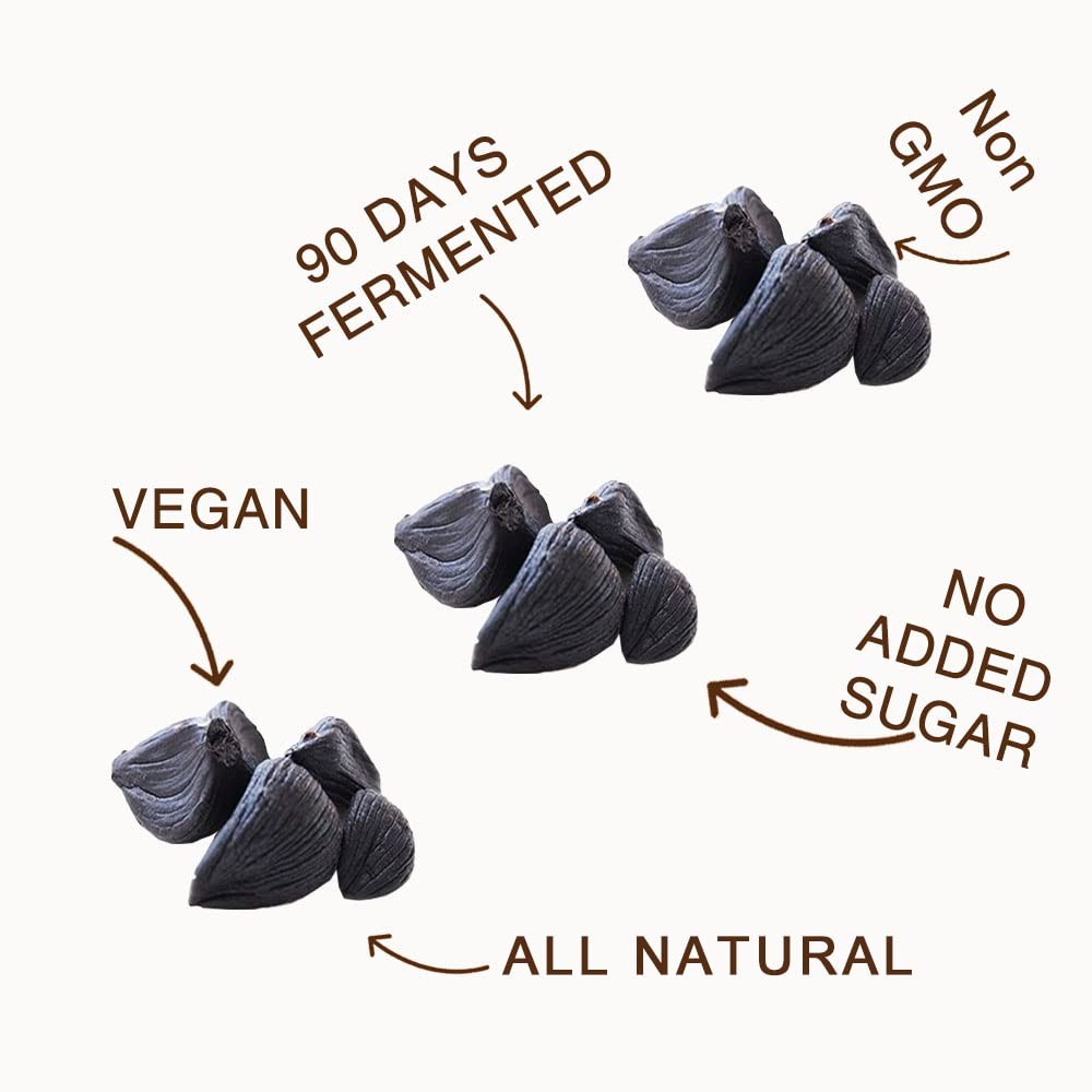 Canada Peeled Black Garlic Fermented for 90 Days Peeled Multiple Clove Super …