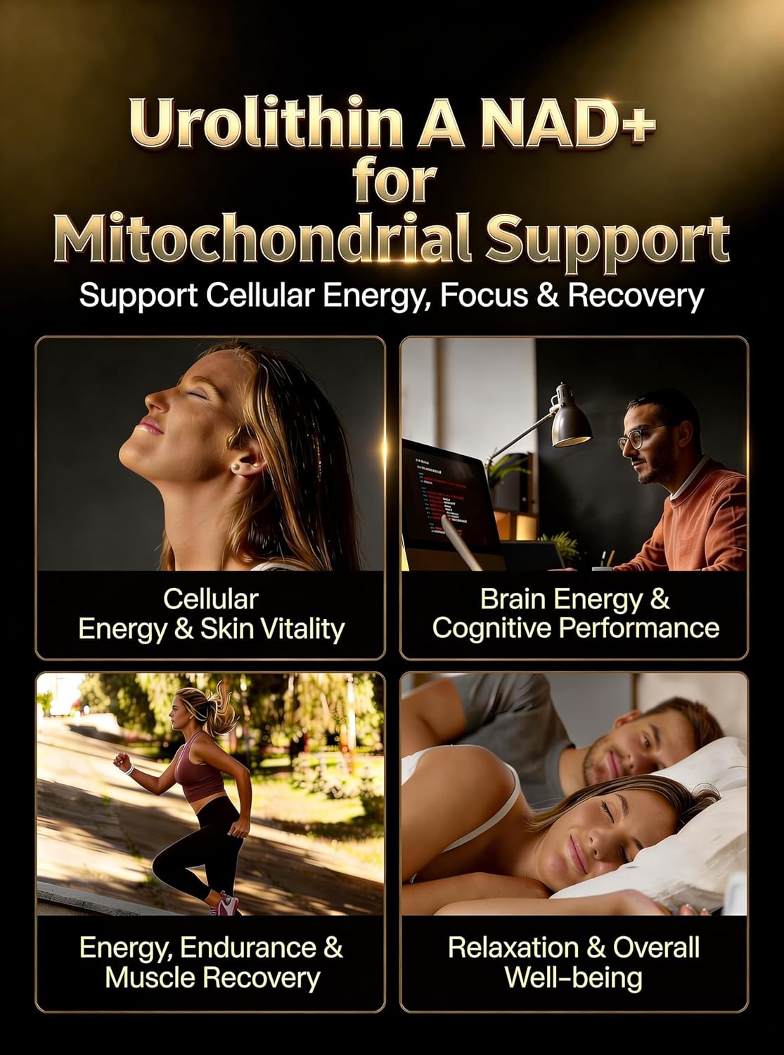 Urolithin A Premium 6-in-1 Mitochondrial Support Supplement With Liposomal USA