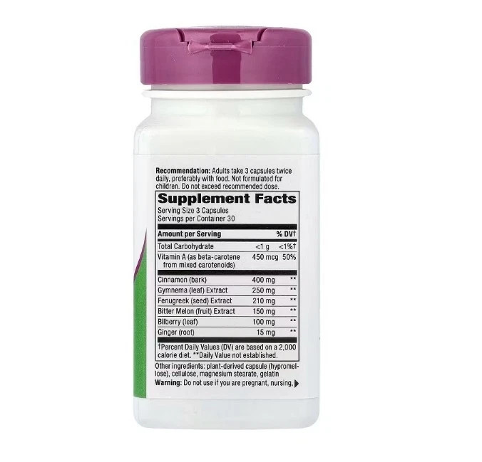 Nature’s Way, 4 PACK, Blood Sugar Manager, 90 Capsules each (360 total!)