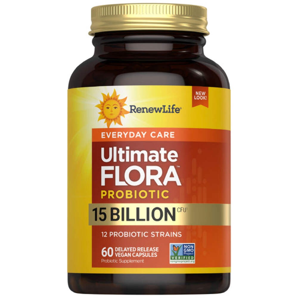 Renew Life Everyday Ultimate Flora Probiotic 15 Billion, 60 CT EXP 04/27