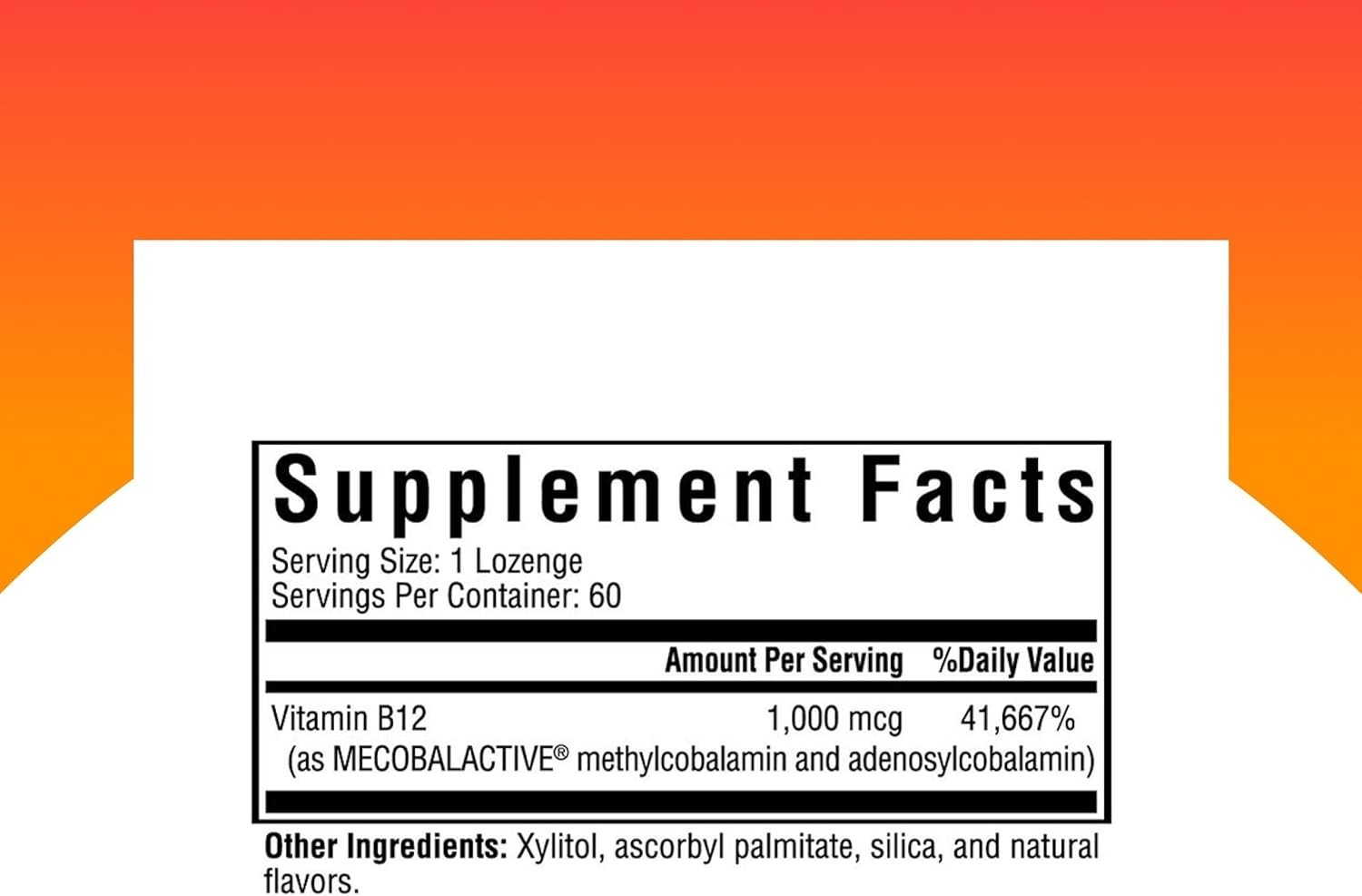 Methyl B12 1000 mcg Supplements – Cherry Lozenges for Healthy Methylation