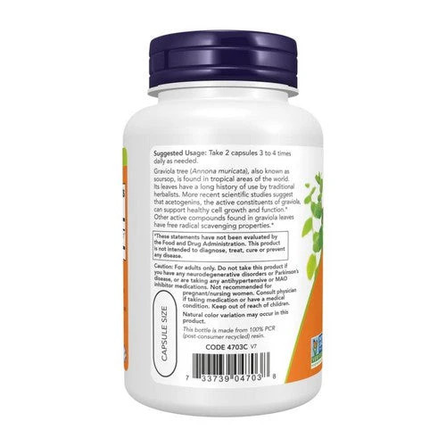 Graviola 500 mg 100 Caps By Now Foods