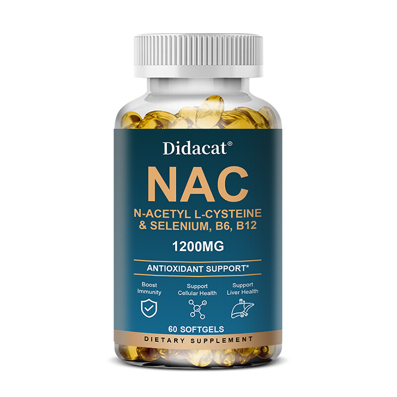 N-Acetyl-L-Cysteine (NAC) 1,200mg Capsules – Dietary Supplement – 120 Count