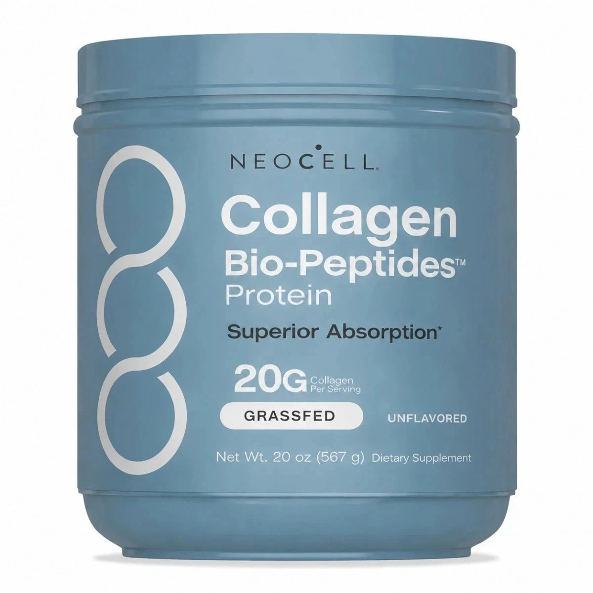 NeoCell Collagen Powder， Bio-Peptides Grass-Fed Unflavored Skin Joint Support–